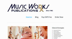 Desktop Screenshot of musicworkspublications.com