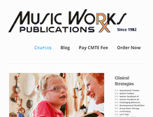 Tablet Screenshot of musicworkspublications.com